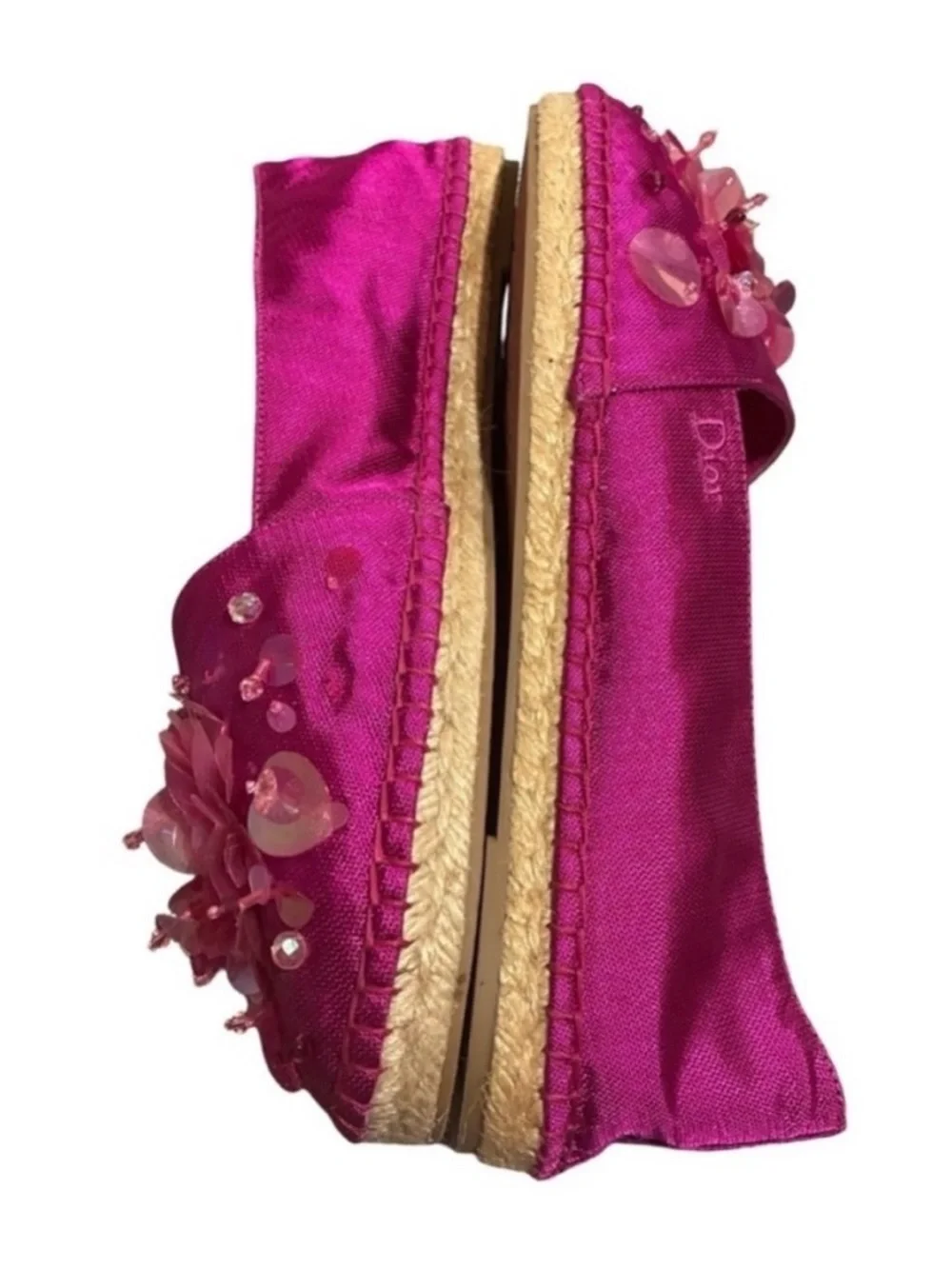 Dior Fushia Embellished
Espadrille Flats Pink
Authentic size 8.5 - Picture 6 of 12